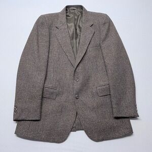 Levi's Menswear Vintage Brown Tweed Wool Blazer Sport Coat Made in USA Mens 44R